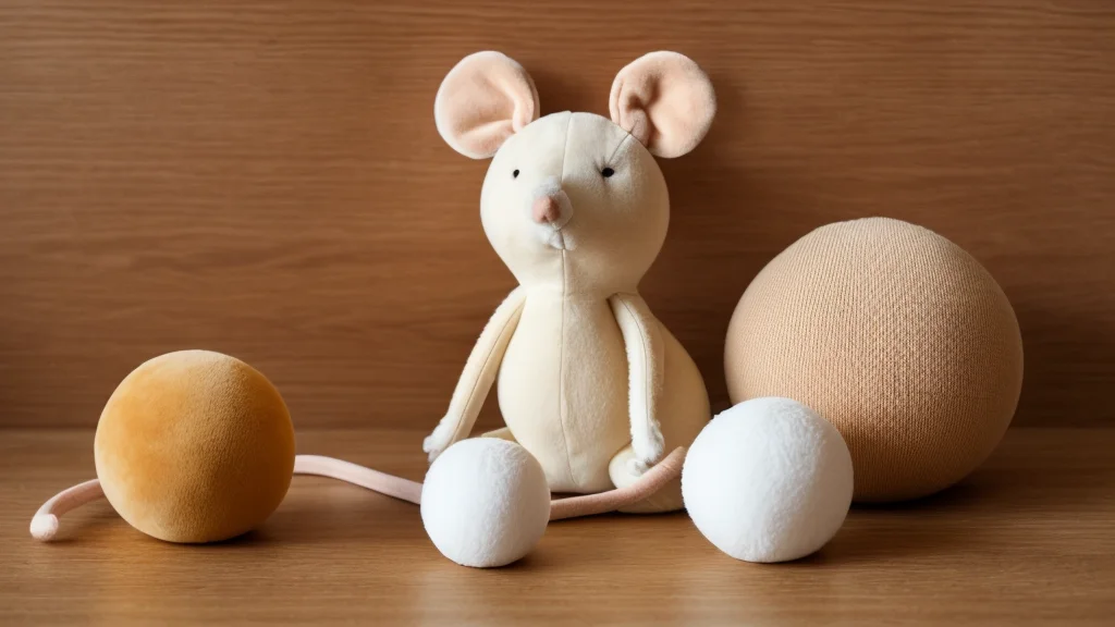 Игрушки для питомцев: косточка, мышка и мяч